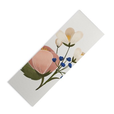 showmemars Delicate Florals (6mm) 24" x 70" Yoga Mat - Society6