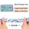 Alilang Elastic Sequin Trim, 1.2 Inch 3 Row Multicolored Flat Glitter Paillette Sequin Ribbon, Metallic Stretch Sequin Strip Sewing DIY Craft, 4 Yards - 2 of 4