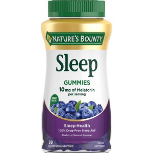 Nature's Bounty Melatonin Gummies - Blueberry - 90ct/10mg - 1 of 4