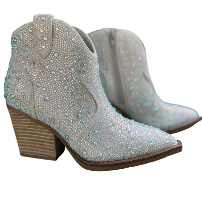 Women's Stroke Of Midnight Rhinestone Booties - Very G