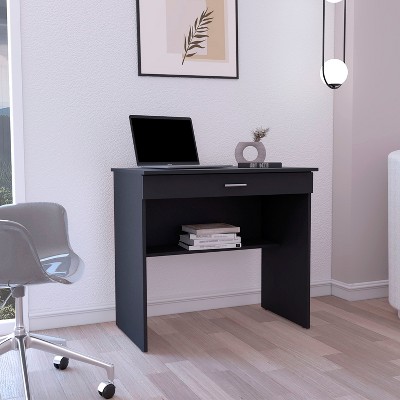 NicBex Home Office Desk 31.5" W Modern Writing Desk with One Open Shelf, Large Drawer and Wooden Frame for Office, Study, Living Room