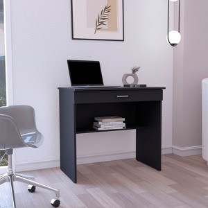 NicBex Home Office Desk 31.5" W Modern Writing Desk with One Open Shelf, Large Drawer and Wooden Frame for Office, Study, Living Room - 1 of 4