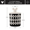 Disney Home Monochrome 2.2c Ceramic Canister Black: Matte Stoneware ...