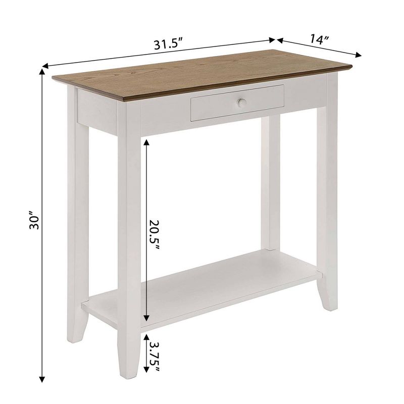 American Heritage Hall Table with Drawer Shelf - Breighton Home, 6 of 10