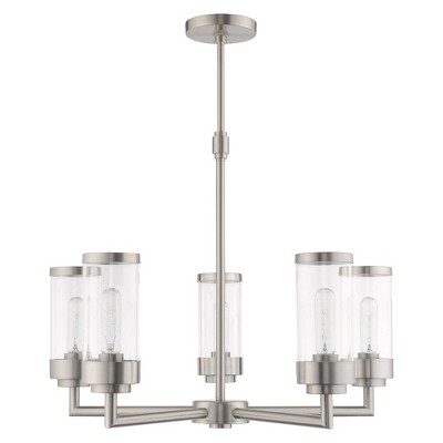 Hillcrest Brushed Nickel 5-Light Candle Style Chandelier