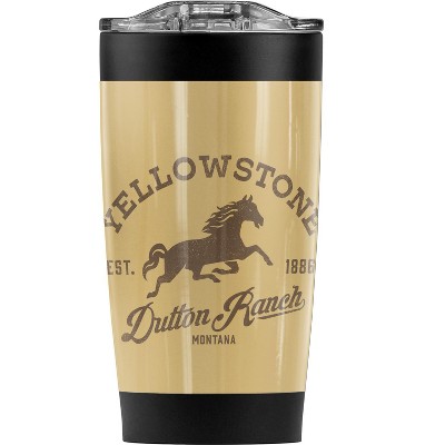 Yellowstone Yellowstone Dutton Ranch Horse Steel Tumbler 20oz Coffee Travel Mug
