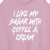 Women's - Instant Message - Sugar With Coffee And Cream Graphic Racerback Tank - 2 of 4
