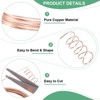 Unique Bargains Soft Pure Copper Jewelry Making Gardening Wire 1 Roll - 2 of 4
