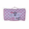 Bacati - Watercolors Floral Coral Gray Toddler Nap Mat - 3 of 4