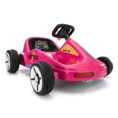 Whisen Kids Go-Kart Ride-On Car with 4-Wheels,  Cushioned Seat and Adjustable Safety Belt