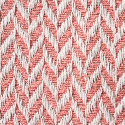 Blush Pink Cotton Zigzag Patterned Reversible Throw Blanket
