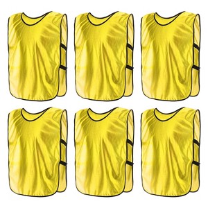 Unique Bargains Quick Drying Athletic Soccer Jersey Training Vests 6 Pcs - 1 of 4
