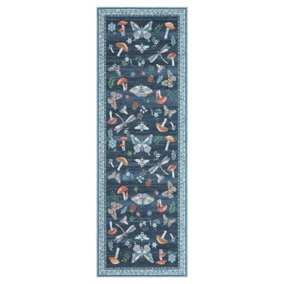 Washable Modern Printed Rug Non Slip Low Pile Rug Soft Contemporary Throw Floor Cover Foldable Indoor Carpet for Living Room Bedroom Playroom Nursery