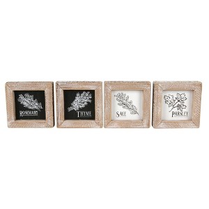 Transpac Wood/MDF Small Block Decor Set of 4 Home Decorations Spring - 1 of 1