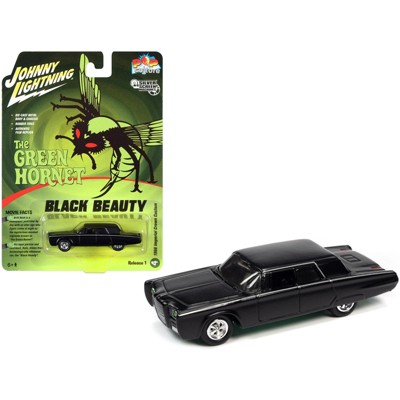 1966 Chrysler Imperial Crown Custom Matt Black "Green Hornet" "Pop Culture" 1/64 Diecast Model Car by Johnny Lightning