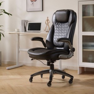 Ergonomic Executive Office Chair with Rubber Wheels - 1 of 4