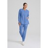 Grey's Anatomy by Barco Classic Women's Jamie 4-Pocket Crewneck Snap-Front Warm-Up Scrub Jacket - 2 of 4