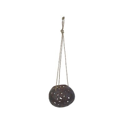 Beachcombers 4.75" Coco Hibiscus Hanging Planter for Greenery & Décor