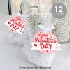 Big Dot of Happiness Happy Valentine’s Day - Valentine Hearts Party Clear Goodie Favor Bags - Treat Bags With Tags - Set of 12 - 2 of 4