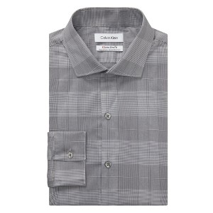 Calvin Klein Mens Stain Shield Untucked Button Down Dress Shirt - 1 of 1