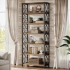 Tribesigns 6-Tier Bookshelf, 70.86-Inch Tall Bookcase Industrial Freestanding Display Shelf with Metal Frame and Open Shelves for Home Office - 2 of 4