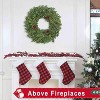 Real Touch Lush Cypress Christmas Wreath (24 Inch) – With White Berries & Pine Cones, Indoor Outdoor Home Holiday Decor - 2 of 4