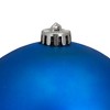 Northlight 6" Shatterproof Matte Christmas Ball Ornament - Lavish Blue - 3 of 3