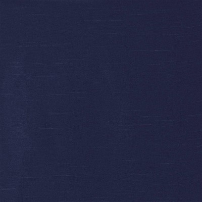 Navy Faux Silk Tab Top Valance with Beads