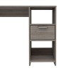PAGED Computer Desk Modern Office Desk with 2 Open Shelves and Storage Drawer for Office - 4 of 4