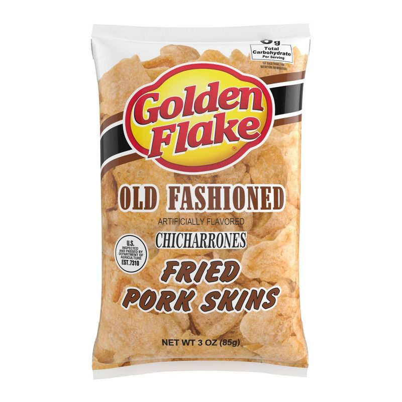 Golden Flake Old Fashioned Fried Pork Skins - 3oz, 1 of 5