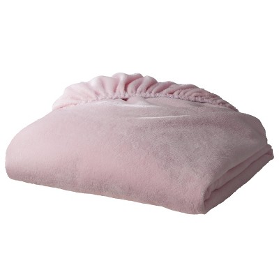 TL Care Heavenly Soft Chenille Fitted Crib Sheet - Pink