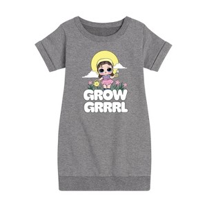 - LOL Surprise! - Grow Grrrl Graphic Short Sleeve Fleece Dress - 1 of 4