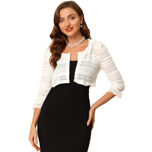 White short hotsell sleeve shrug