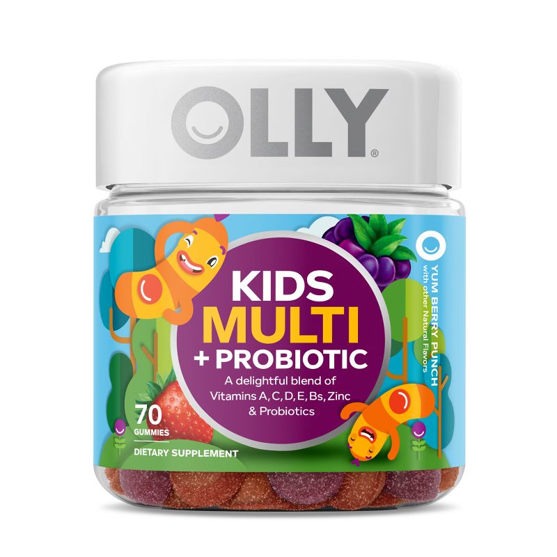 OLLY Kids' Multivitamin + Probiotic Gummies - Berry Punch, 1 of 15