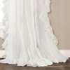 Home Boutique Reyna Window Curtain Panels Pure White 54x108 Set - 4 of 4