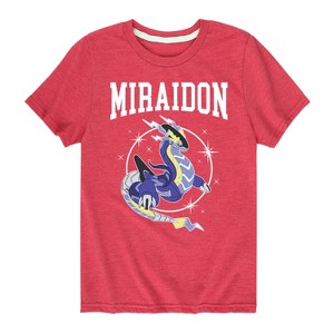 Boys' - Pokémon - Miraidon Collegiate Short Sleeve Graphic T-Shirt - 1 of 4