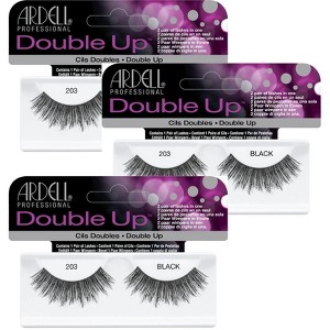 Ardell Professional Double Up Lash - 203 Black #61412 (3-Pack) - 1 of 4