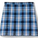 Lands' End School Uniform Girls Plaid Box Pleat Skirt Top of the Knee