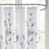 LunaLulinlk Floral Printed Burnout Shower Curtain - 4 of 4