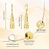 925 Sterling Silver Dangle Earrings for Women, 14K Gold Plated French Leverback Earrings, Hypoallergenic Lightweight Statement - 2 of 4