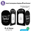 Big Dot of Happiness Mr. and Mrs. Photo Holder Centerpieces, 4x6 Picture Display Box Black & White Table Decoration for Wedding or Bridal Shower, 8 Ct - 3 of 4