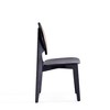 Set of 4 Versailles Round Dining Chairs Black/Natural: Ash Wood Frame, No Assembly - Manhattan Comfort - 4 of 4