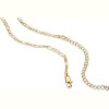 14K Gold Plated Adjustable Multi-Chain Necklace | Curb, Figaro, Snake & More Styles - 3 of 4