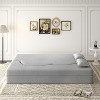 KWPZQEB Convertible Folding Sofa Bed, Corduroy Fabric Foam-Filled Couch with 2 Pillows, Modern Folding Loveseat Sofa for Living Room, Bedroom - 4 of 4