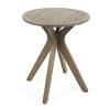 27.5" Acacia Wood Outdoor End Table with X-Base, Weather-Resistant Square Patio Accent Table, Perfect for Balcony or Backyard-Maison Boucle - 4 of 4