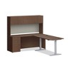 HON Mod Desk Hutch, 3 Compartments, 72w x 14d x 39.75h, Sepia Walnut - 2 of 4