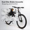 Gulches 26-inch mountain bike adult aluminum frame shock absorbing front fork bike 21-speed disc brake mountain bike - 4 of 4