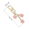 Unique Bargains Cute Flower Women Gifts Pendant Keychain with Snap Hook for Bags Decor - 2 of 4