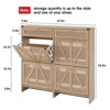 Shoe Storage Cabinet, Slim Freestanding Shoe Rack with Flip Drawers - 2 of 4