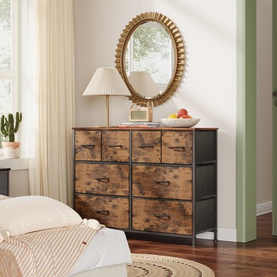 Dresser with 8 Drawers, Wide Fabric Storage Chest for Bedroom, Closet, Entryway